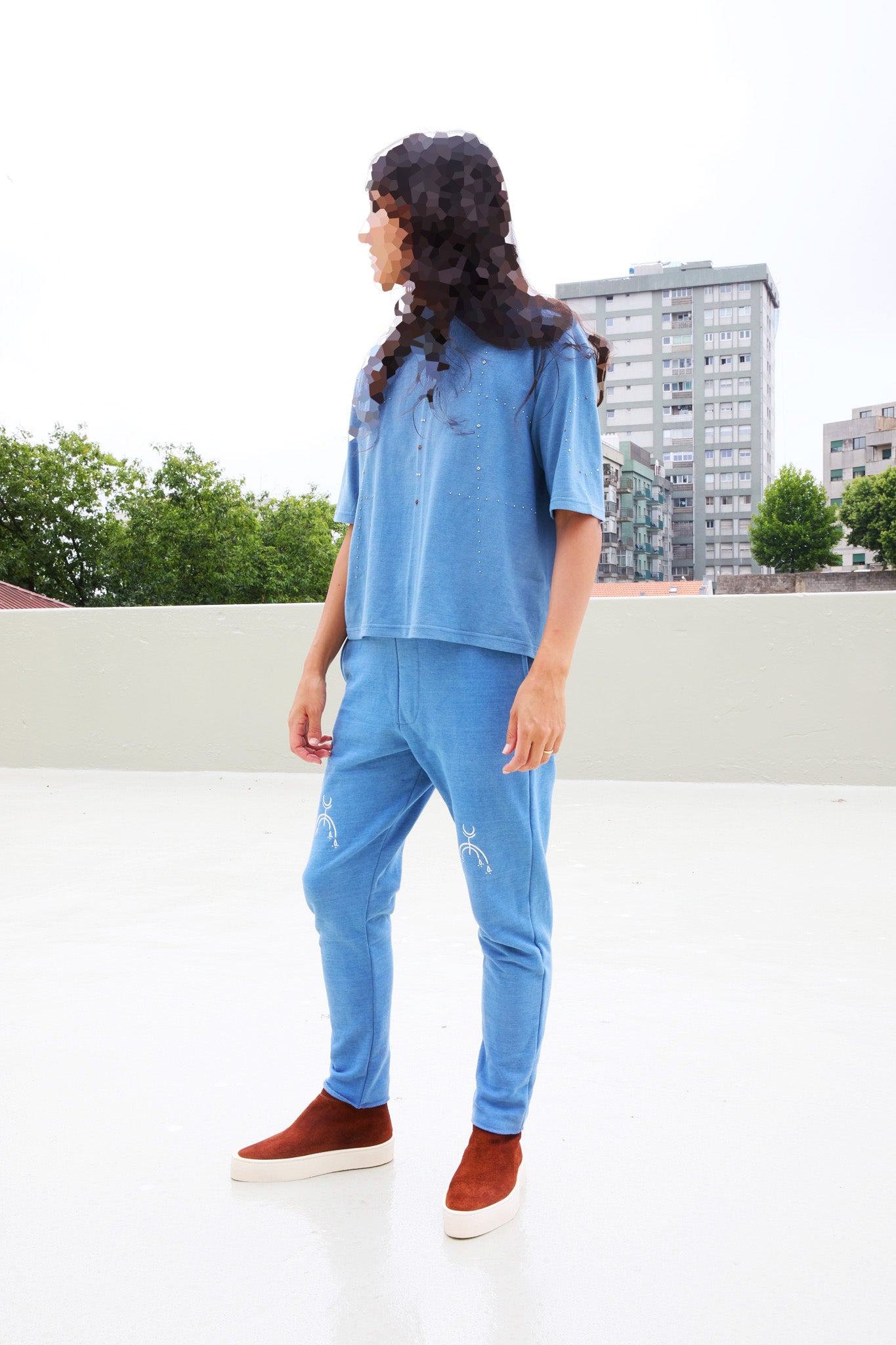 WOMEN'S TATTOO PANTS - INDIGO