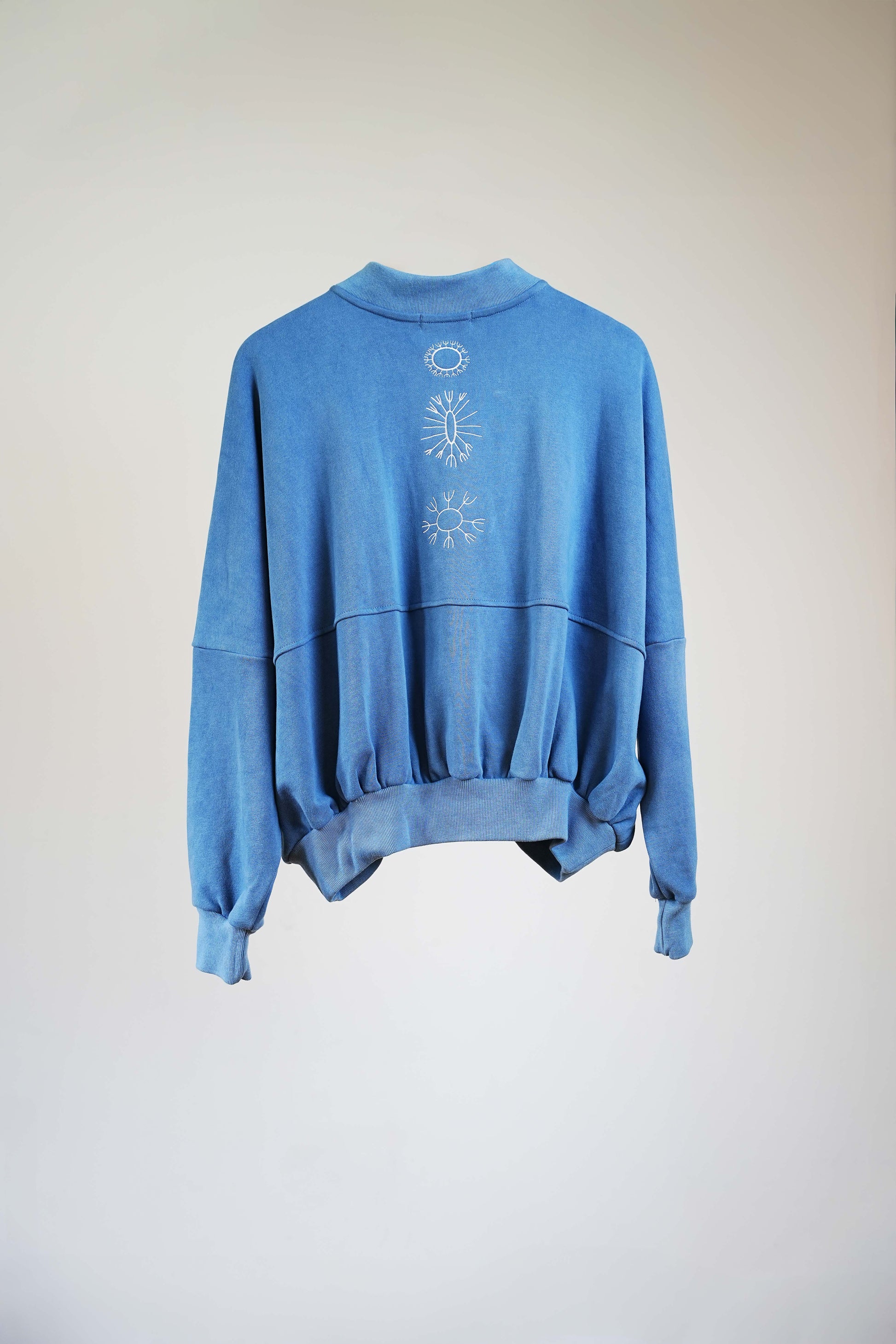 MEN'S TATTOO BOMBER - INDIGO