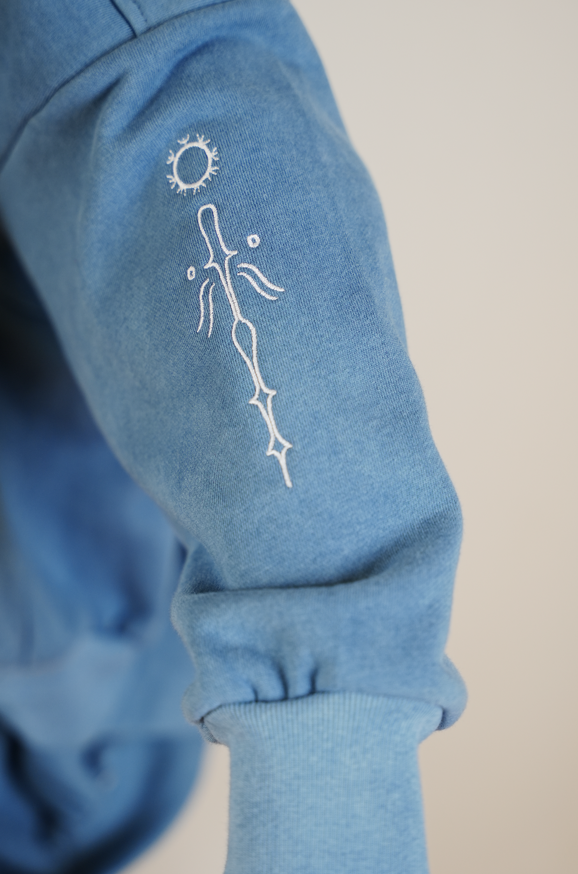 WOMEN'S TATTOO BOMBER - INDIGO