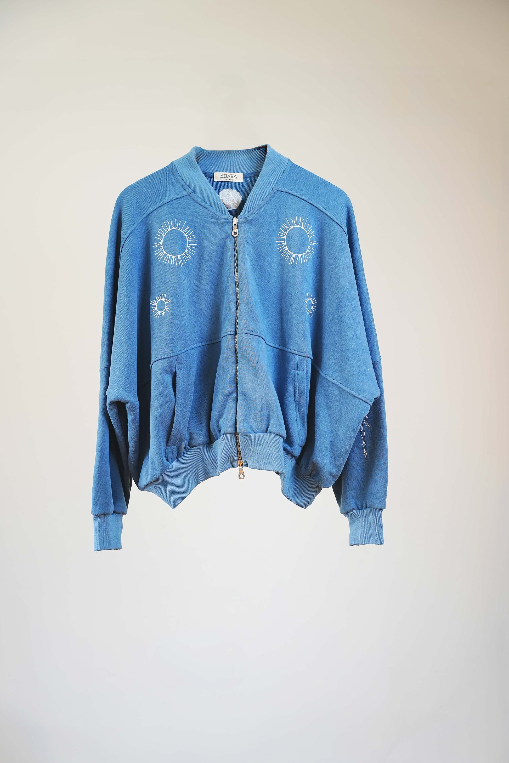 WOMEN'S TATTOO BOMBER - INDIGO